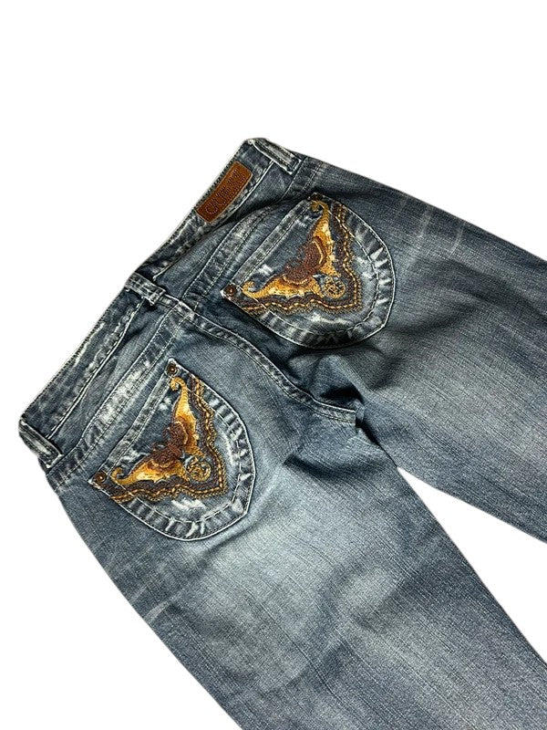 Guess Y2K flared Jeans blau Größe S