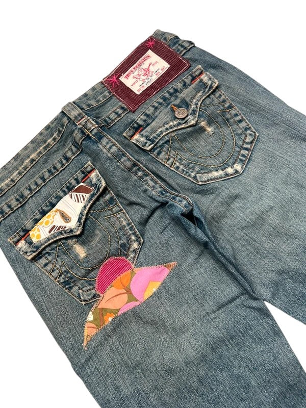 True Religion flared Jeans blau Größe 29