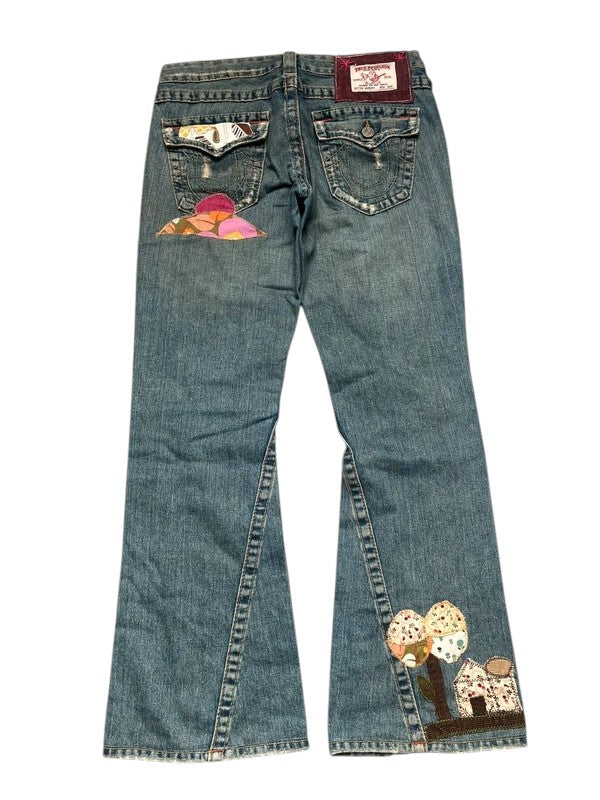 True Religion flared Jeans blau Größe 29