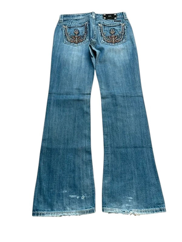 Miss Me Jeans flared blau Größe 28