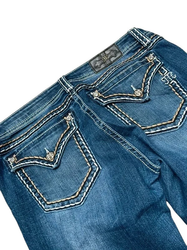 Miss Me Jeans flared blau Größe 34