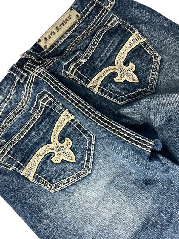 Rock Revival Jeans flared blau Größe 29