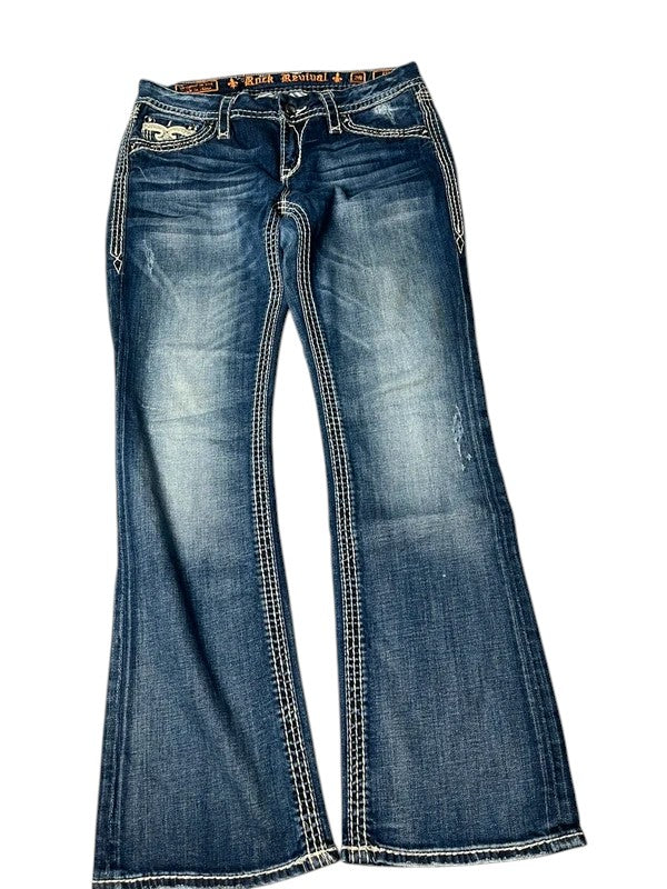 Rock Revival Jeans flared blau Größe 29