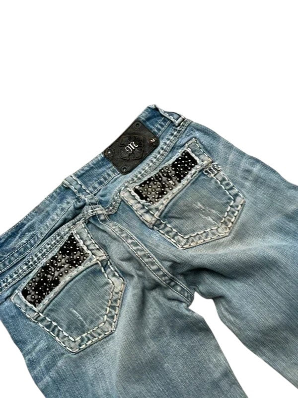 Miss Me Jeans flared blau Größe 28