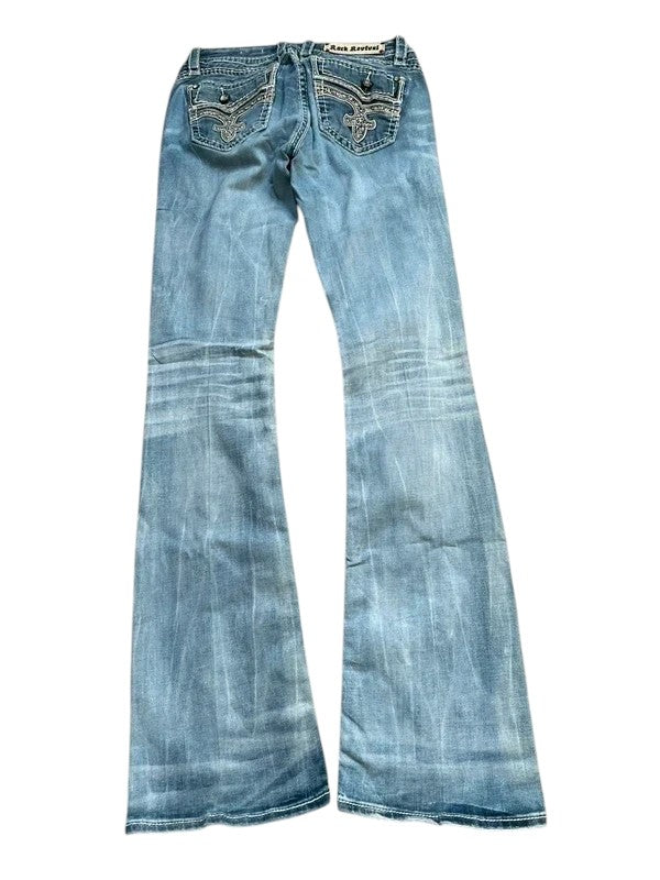 Rock Revival Jeans flared blau Größe 29