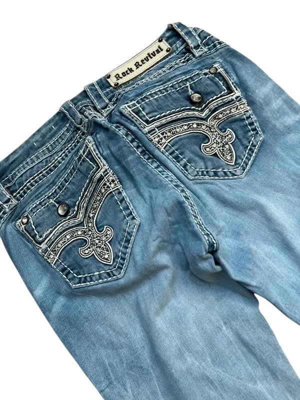 Rock Revival Jeans flared blau Größe 29