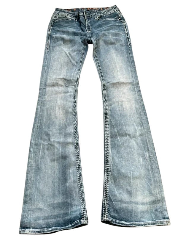 Rock Revival Jeans flared blau Größe 29