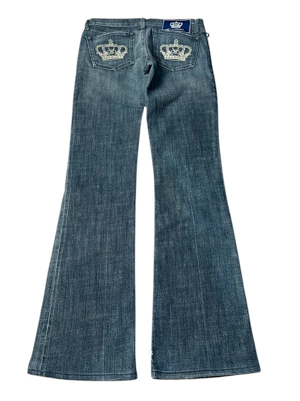 Victoria Beckham Jeans flared blau Größe M