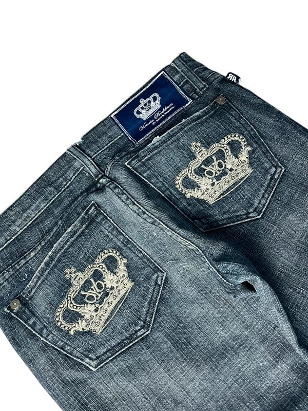 Victoria Beckham Jeans flared blau Größe M