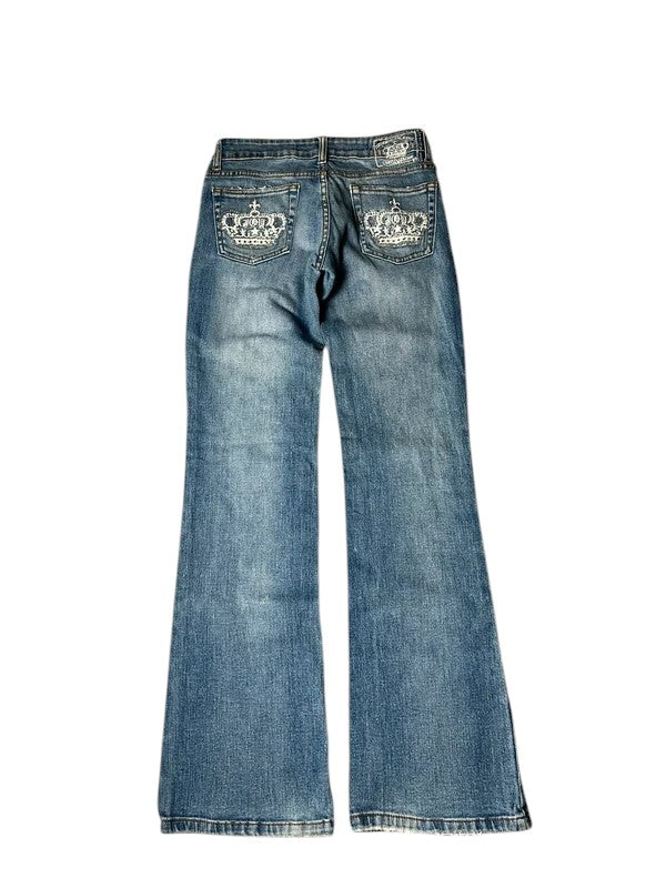 Y2K flared Jeans blau Größe XS