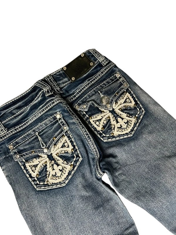 Rodeo Girl Y2K flared Jeans blau Größe XXXS