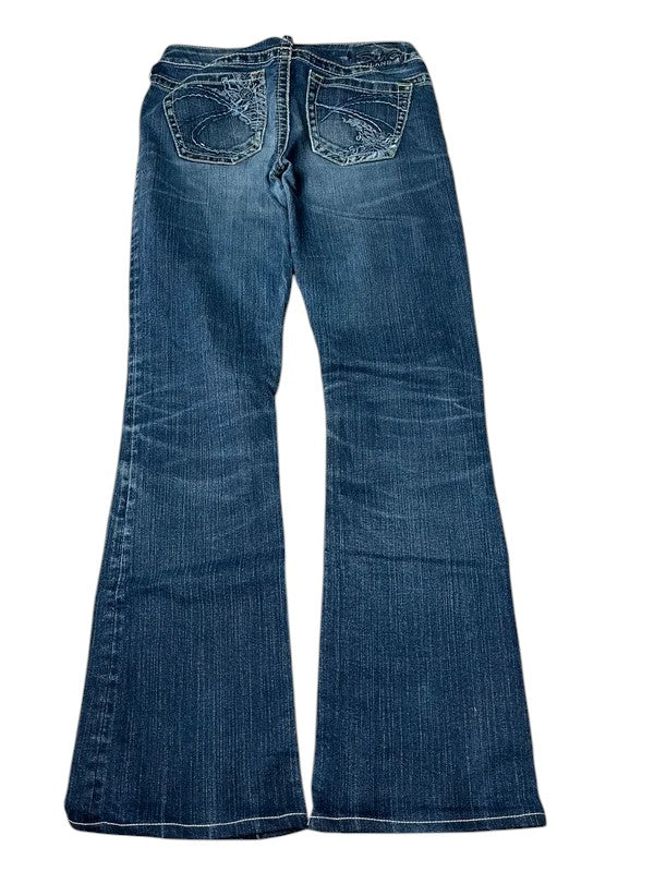 Silver Y2K flared Jeans blau Größe