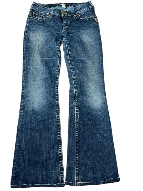 Silver Y2K flared Jeans blau Größe