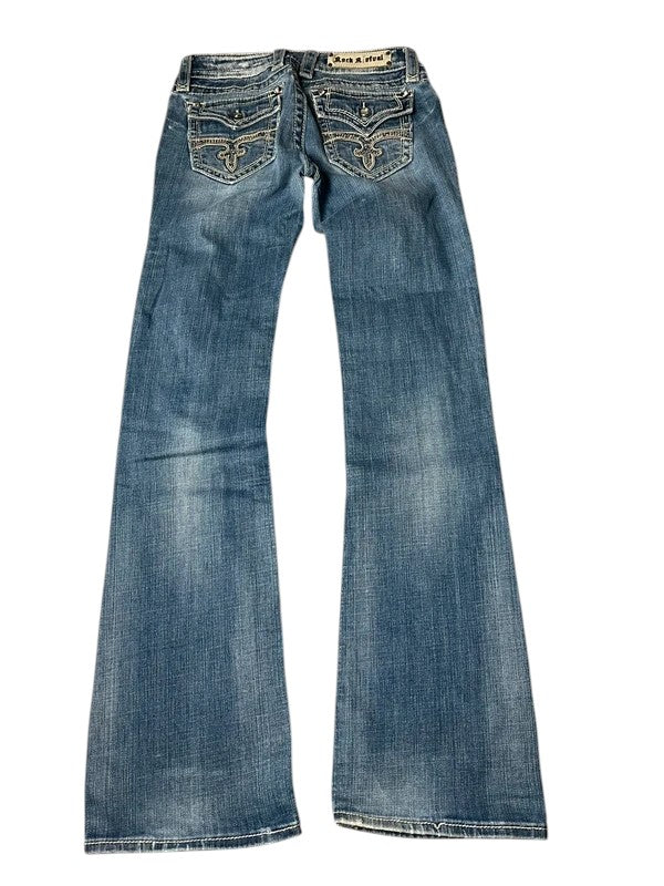 Rock Revival flared Jeans blau Größe 28