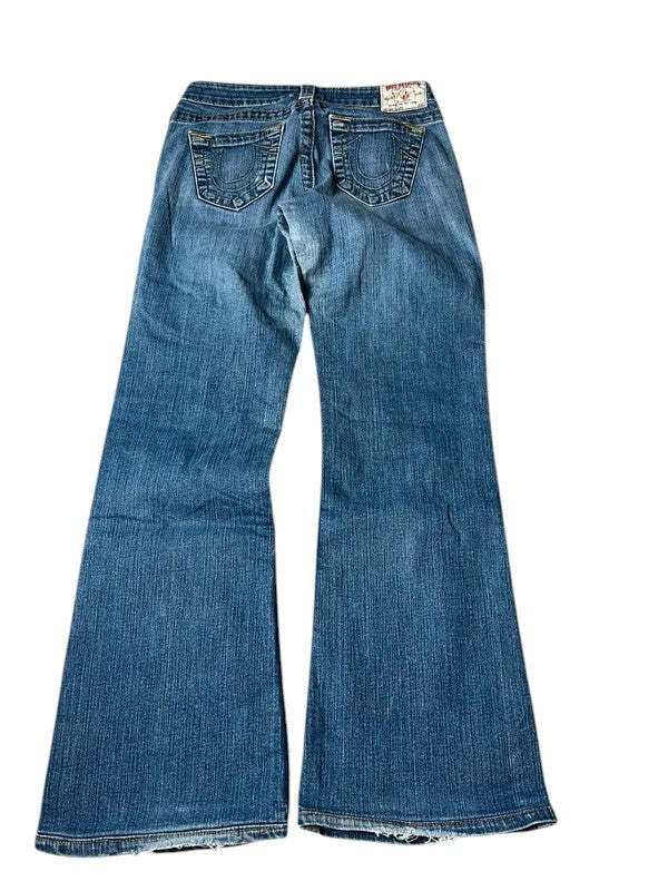 True Religion Jeans flared blau Größe 27