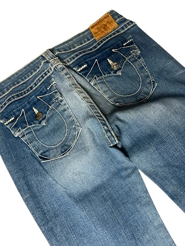 True Religion flared Jeans blau Größe 32