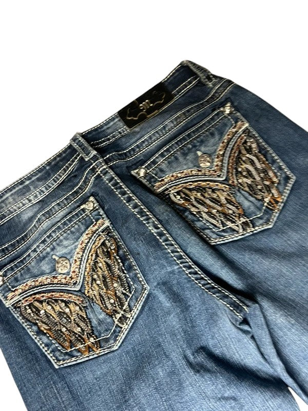 Miss Me flared Jeans blau Größe 31