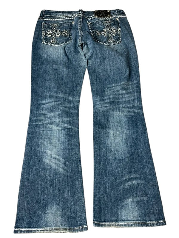 Miss Me flared Jeans blau Größe 32