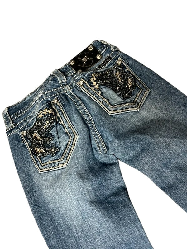 Miss Me flared Jeans blau Größe 25