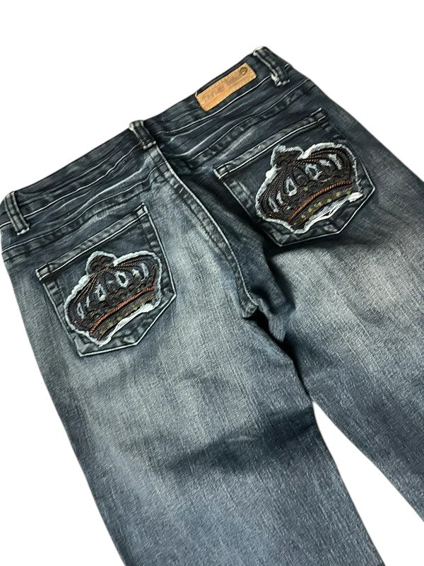 Y2K flared Jeans blau Größe XS