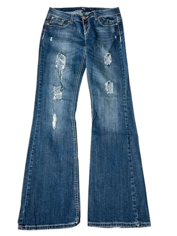 Y2K flared Jeans blau Größe S