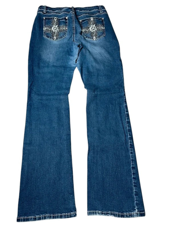 Y2K flared Jeans blau Größe S