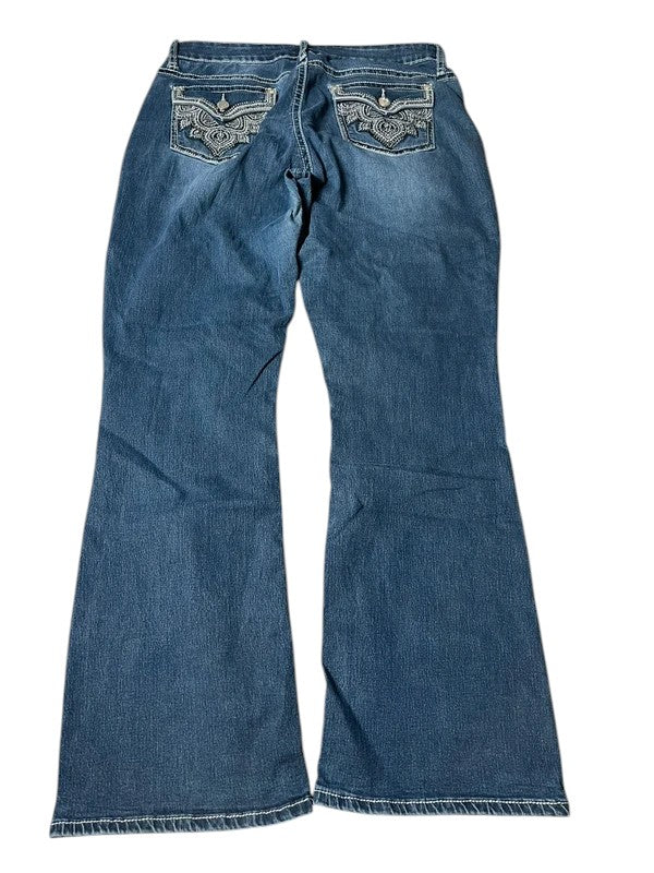 Y2K flared Jeans blau Größe L