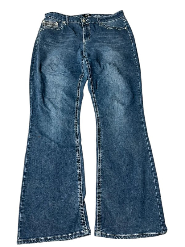 Y2K flared Jeans blau Größe L