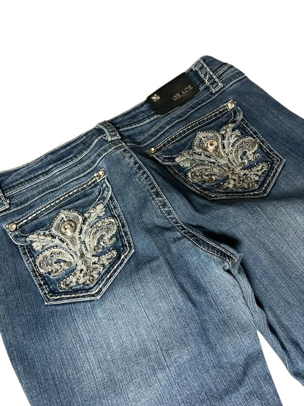 Grace Y2K flared Jeans blau Größe 30