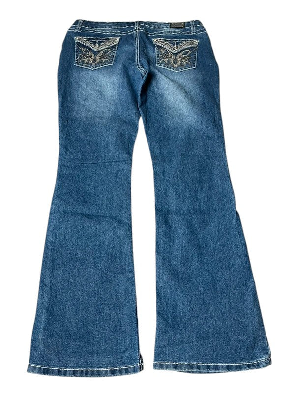 Y2K flared Jeans blau Größe XL