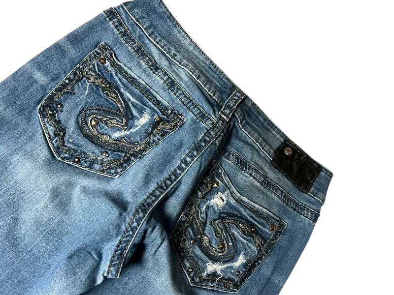 Silver Y2K flared Jeans blau Größe XS