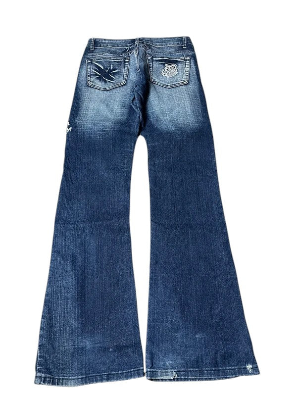 Y2K flared Jeans blau Größe XS