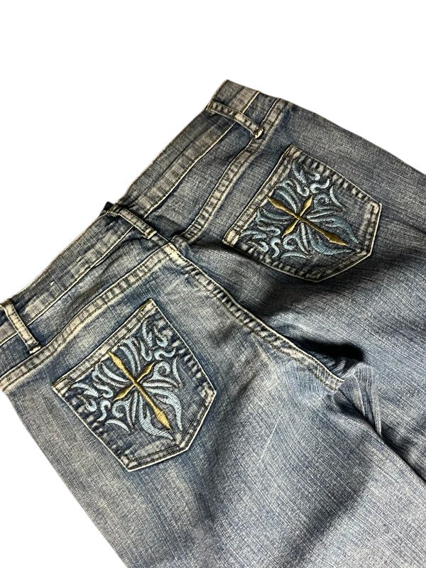 Y2K flared Jeans blau Größe XS