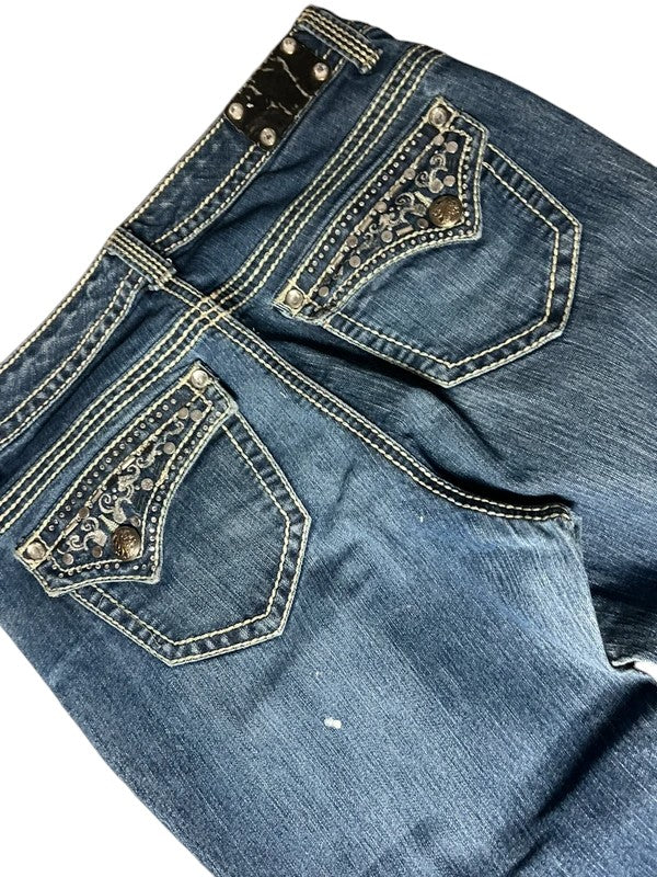 Y2K flared Jeans blau Größe S