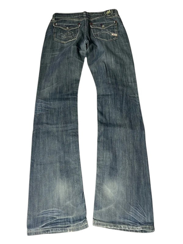 Y2K flared Jeans blau Größe S