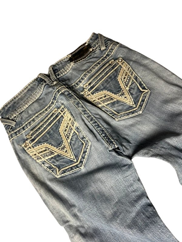 Vigoss Y2K flared Jeans blau Größe XS