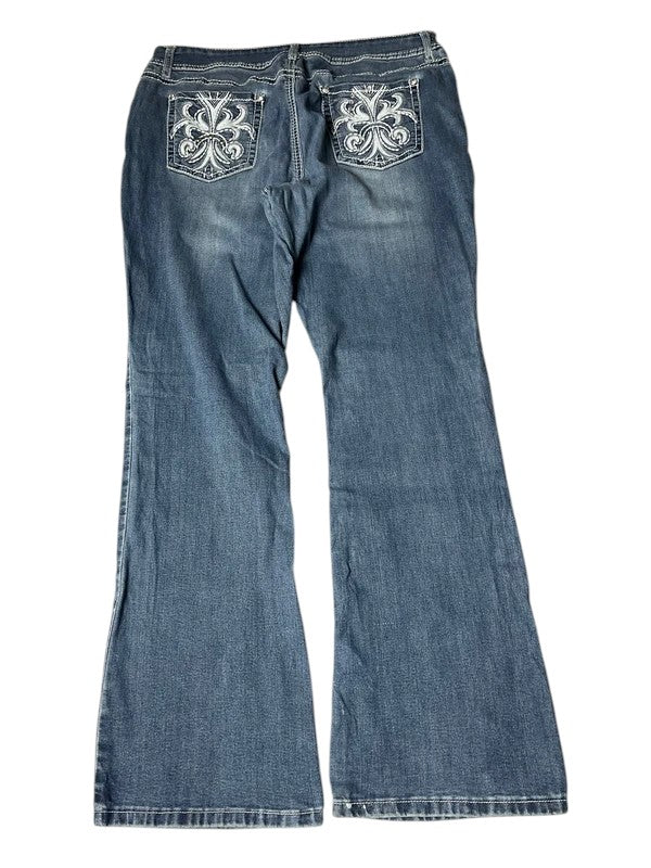 Y2K flared Jeans blau Größe L