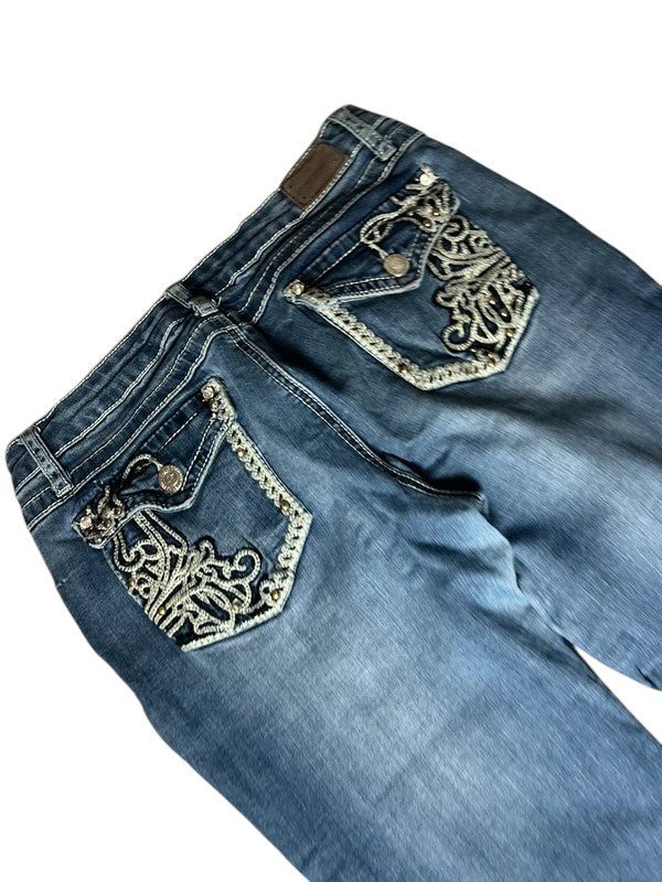 Y2K flared Jeans blau Größe S