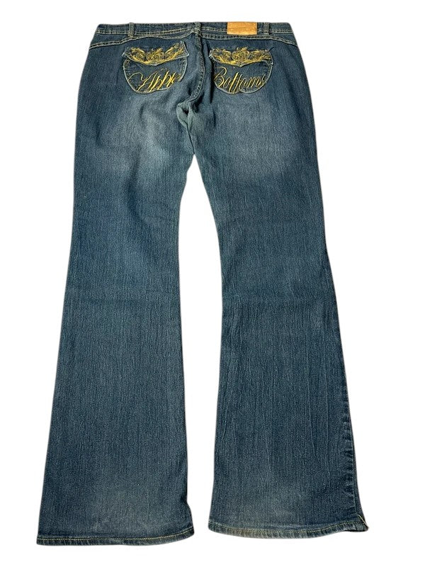 Apple Bottoms Y2K flared Jeans blau Größe XXL