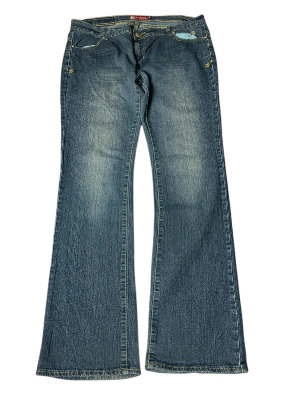 Apple Bottoms Y2K flared Jeans blau Größe XXL