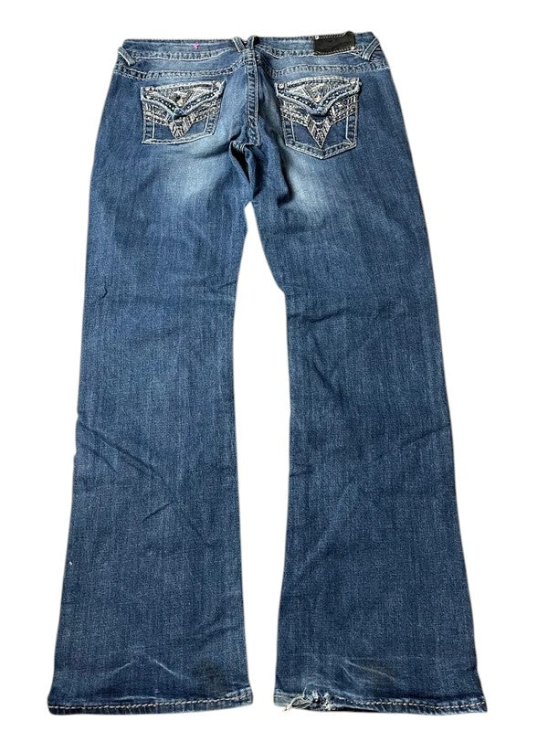 Vigoss Y2K flared Jeans blau Größe XL
