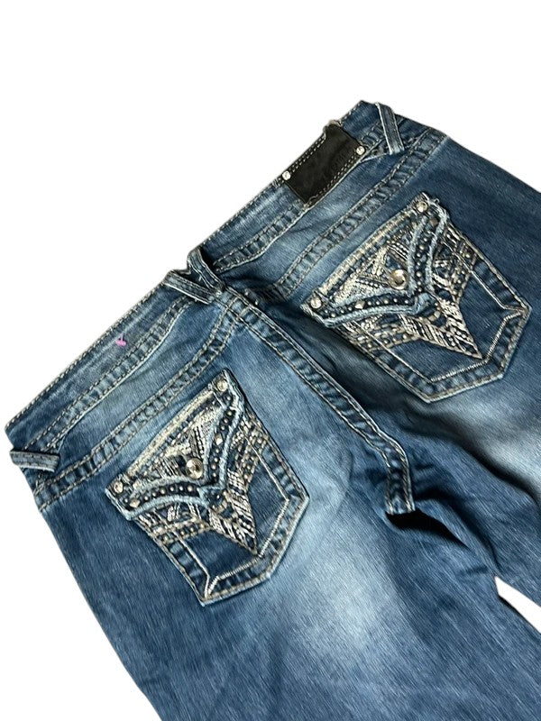 Vigoss Y2K flared Jeans blau Größe XL