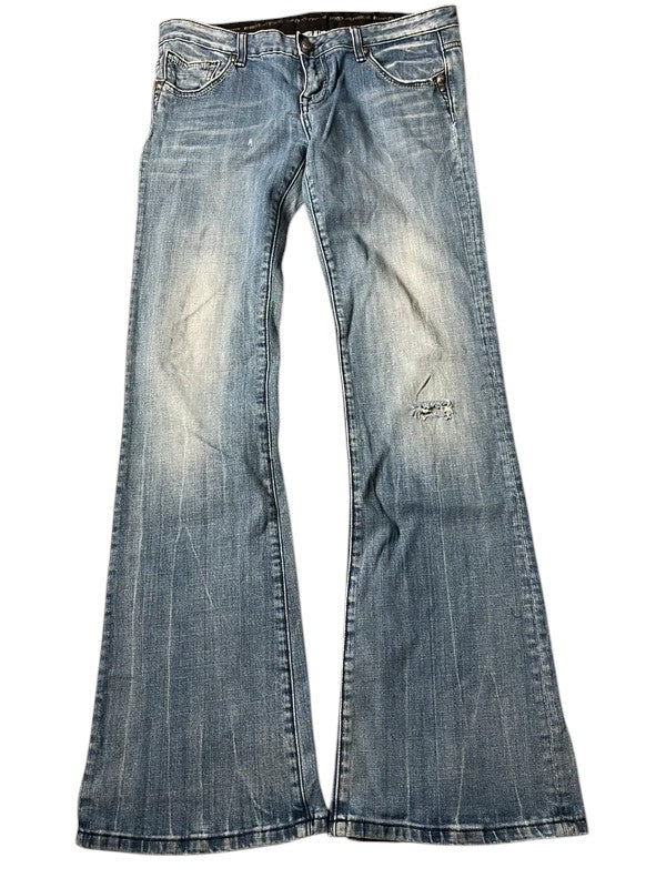 Rerock Y2K flared Jeans blau Größe L