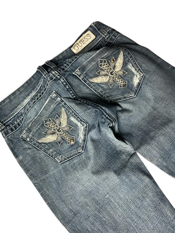 Guess Y2K flared Jeans blau Größe S
