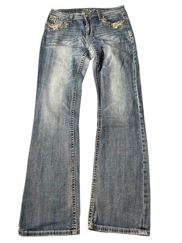 Grace Y2K flared Jeans blau Größe 29