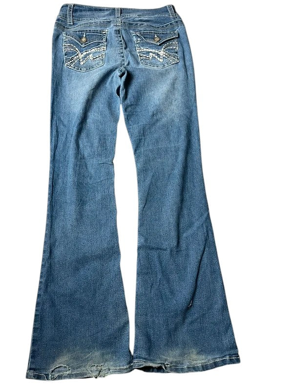 Y2K flared Jeans blau Größe XS