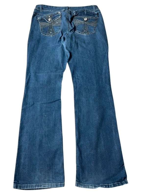 APT9 Y2K flared Jeans blau Größe M