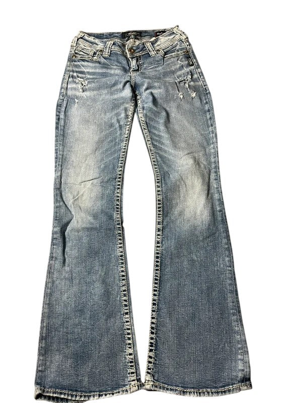 Silver Y2K flared Jeans blau Größe XXS