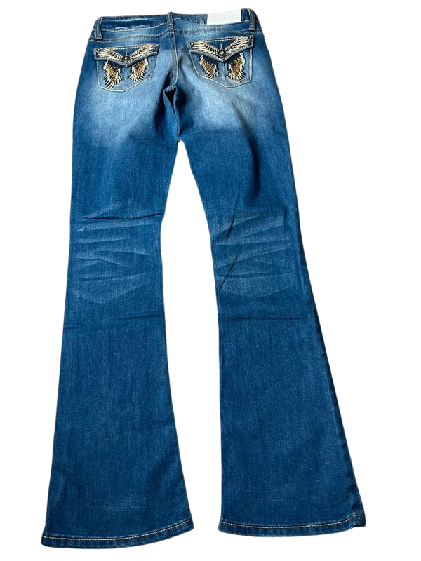 Hydraulic Y2K flared Jeans blau Größe S