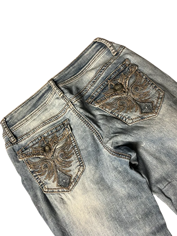 Y2K flared Jeans blau Größe XS